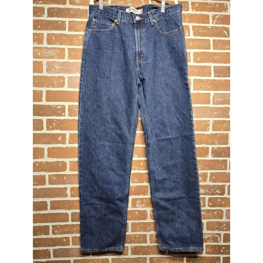 Levis Jeans Mens 36x32 Blue 550 Relaxed Straight‎ Medium Denim Accual 35x35 READ